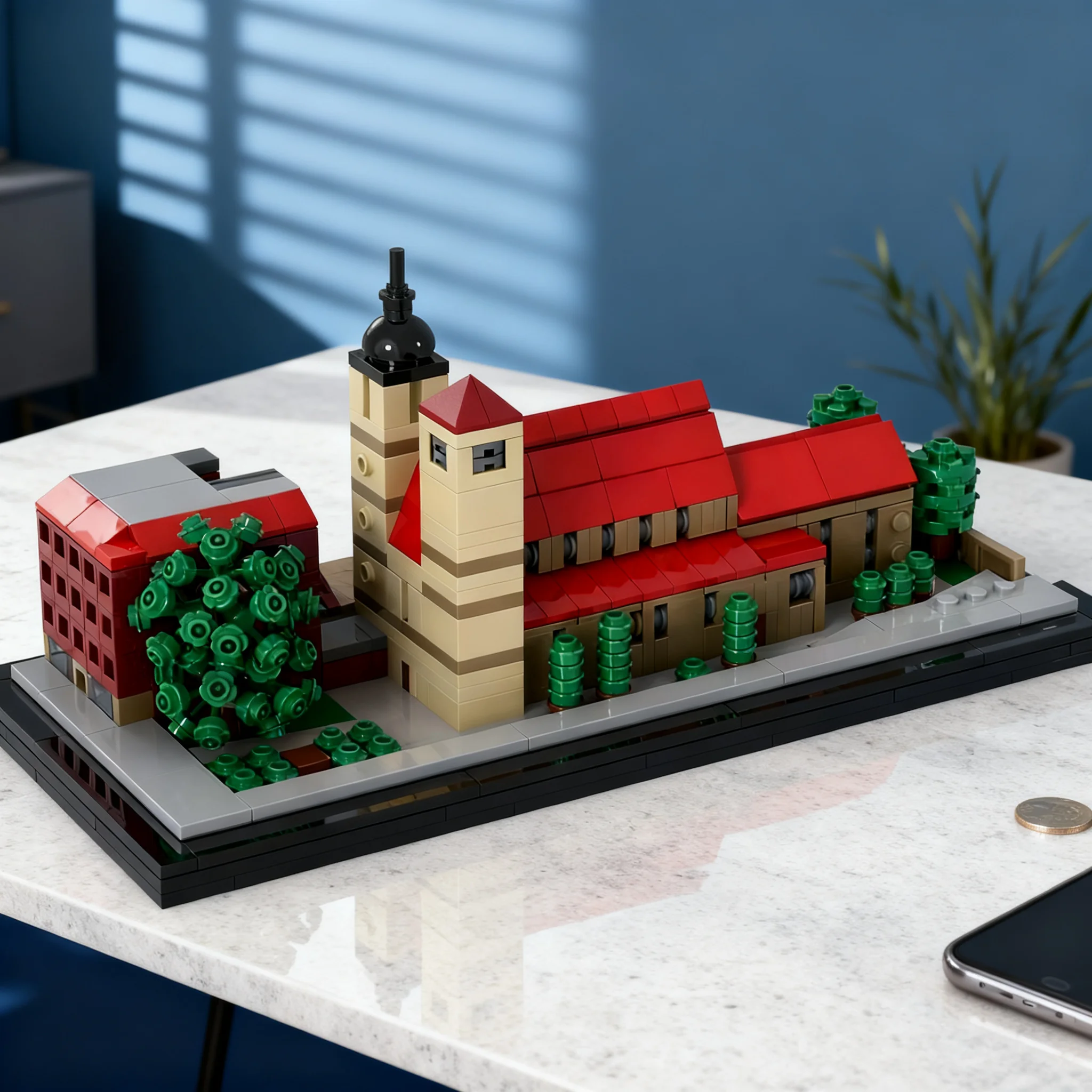 Kids Education In Germany - 835 Piezas MOC Reglerkirche Erfurt Alemania,