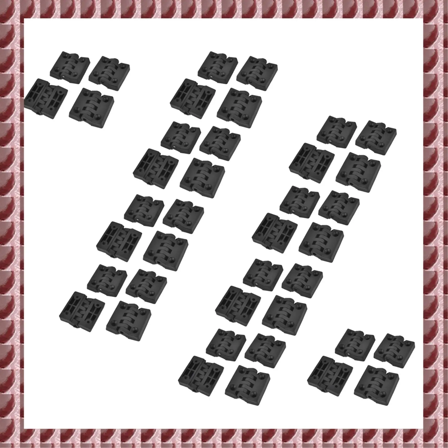 

A95G 40 Pieces Hinges For Cabinet Doors, Made Of Plastic, Reinforced, 40 X 40 Mm