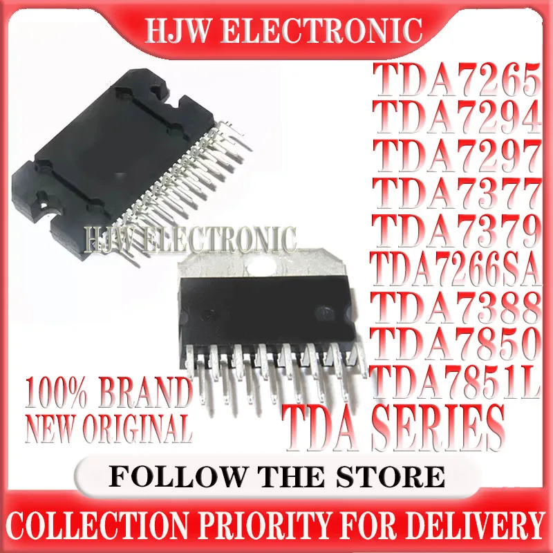 

5pcs/lot Tda7265 Tda7266sa Tda7294 Zip-15 Tda7377 Tda7388 Tda7379 Tda7850 Tda7851 Tda7851l Zip-11 Audio Power Amplifier Chip