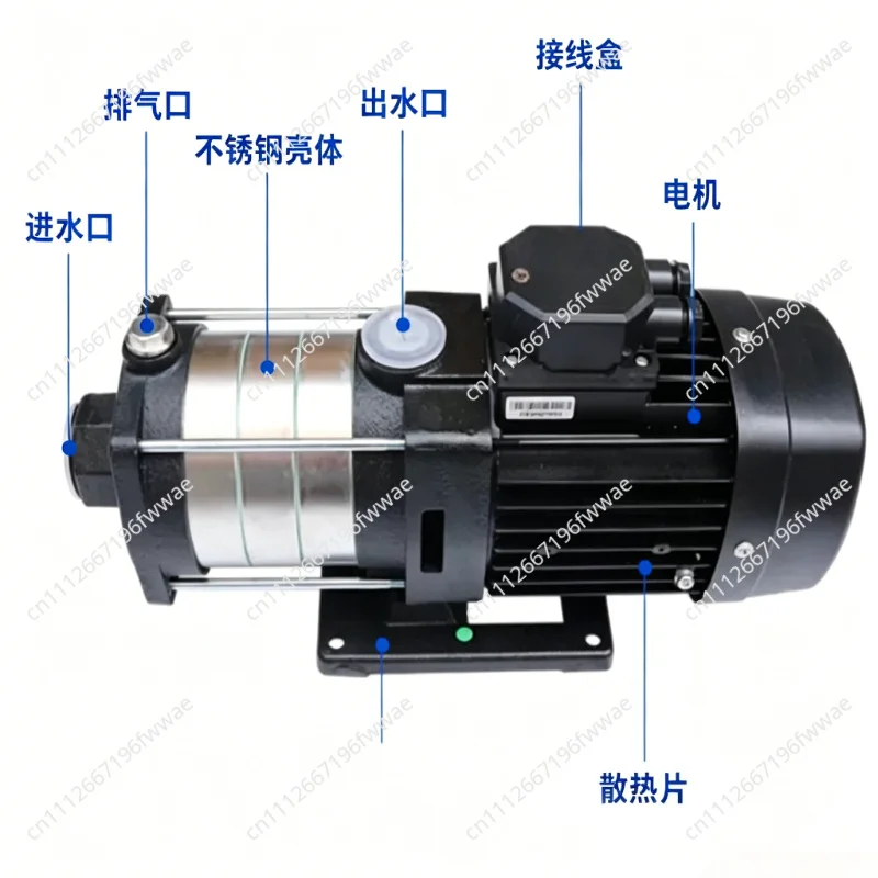 Multistage Centrifugal Water Pump, High Pressure Booster Pump for Home & Industrial Use