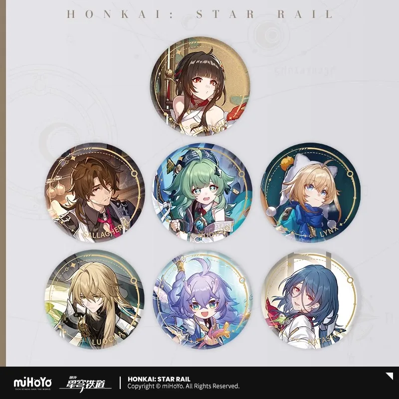 [Genuine] Game Honkai Star Rail NATASHA BAILU Cosplay 75mm Cartoon Anime Badge 3D Costume Accessories Brooch Halloween Gift