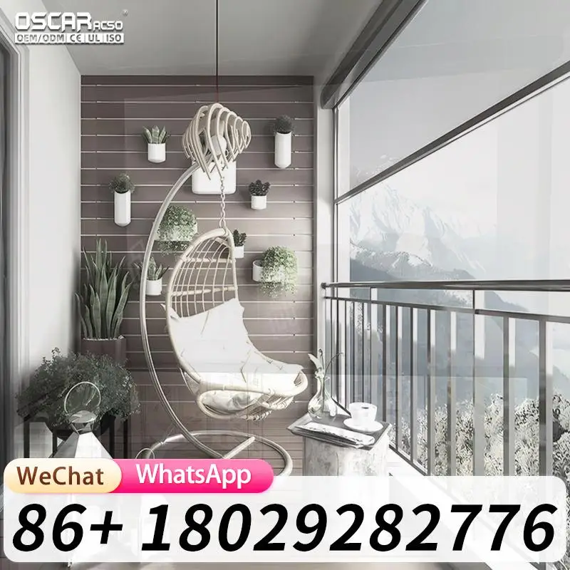 Outdoor Aluminum Louvered Pergola EcoFriendly Windproof for Patio Backyard Balcony Use Rolling Blind