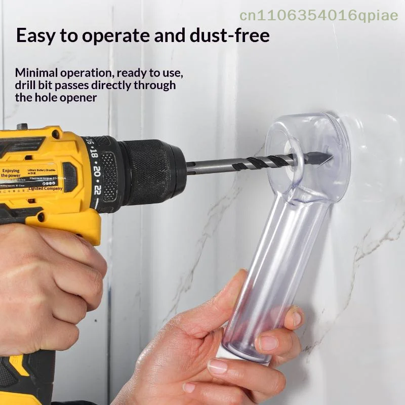 1 Pc Sealed Dust Containment System Power Drill Dust Cover With Integrated Drill Bit Storage Case For Clean & Safe Drilling