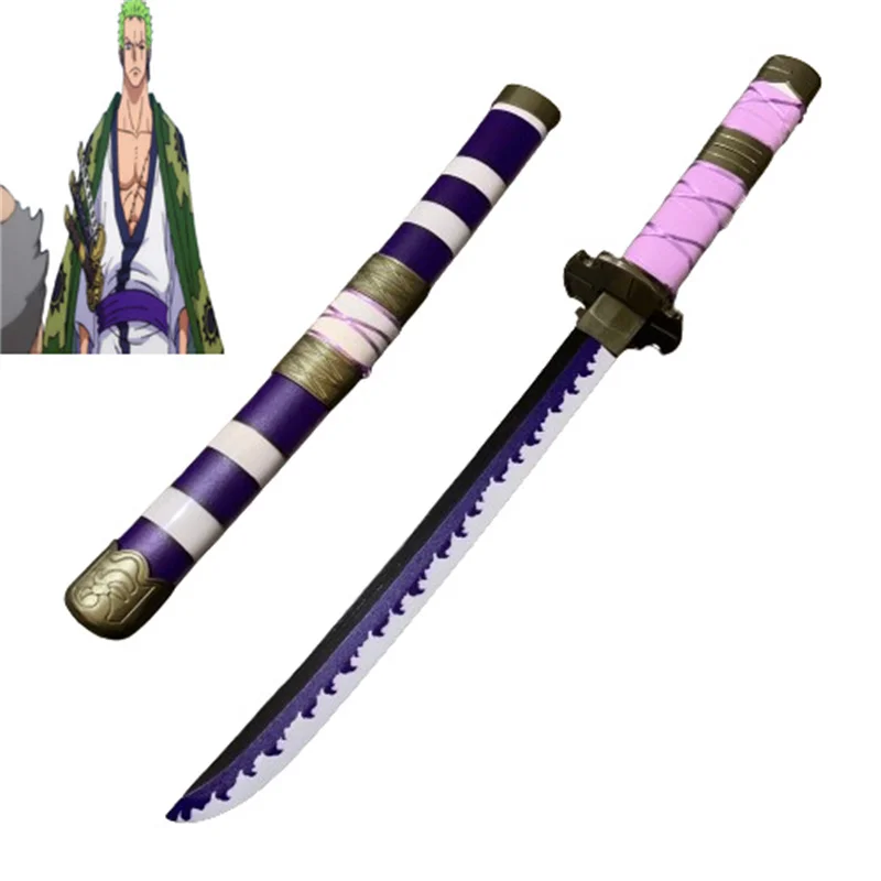 

Cosplay Roronoa Zoro Anime 24inch Katana Role Play 2nd kitetsu Bamboo Assembled 60cm Sword Weapon Model