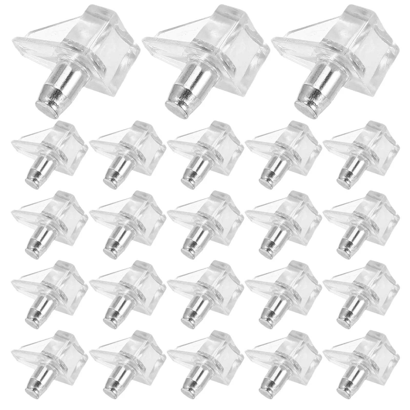 

200 шт. прозрачных пластиковых держателей для полок 5 мм, опорные штифты для кухонных шкафов, книжных шкафов, гардеробов, стеклянных и деревянных полок, простые в установке