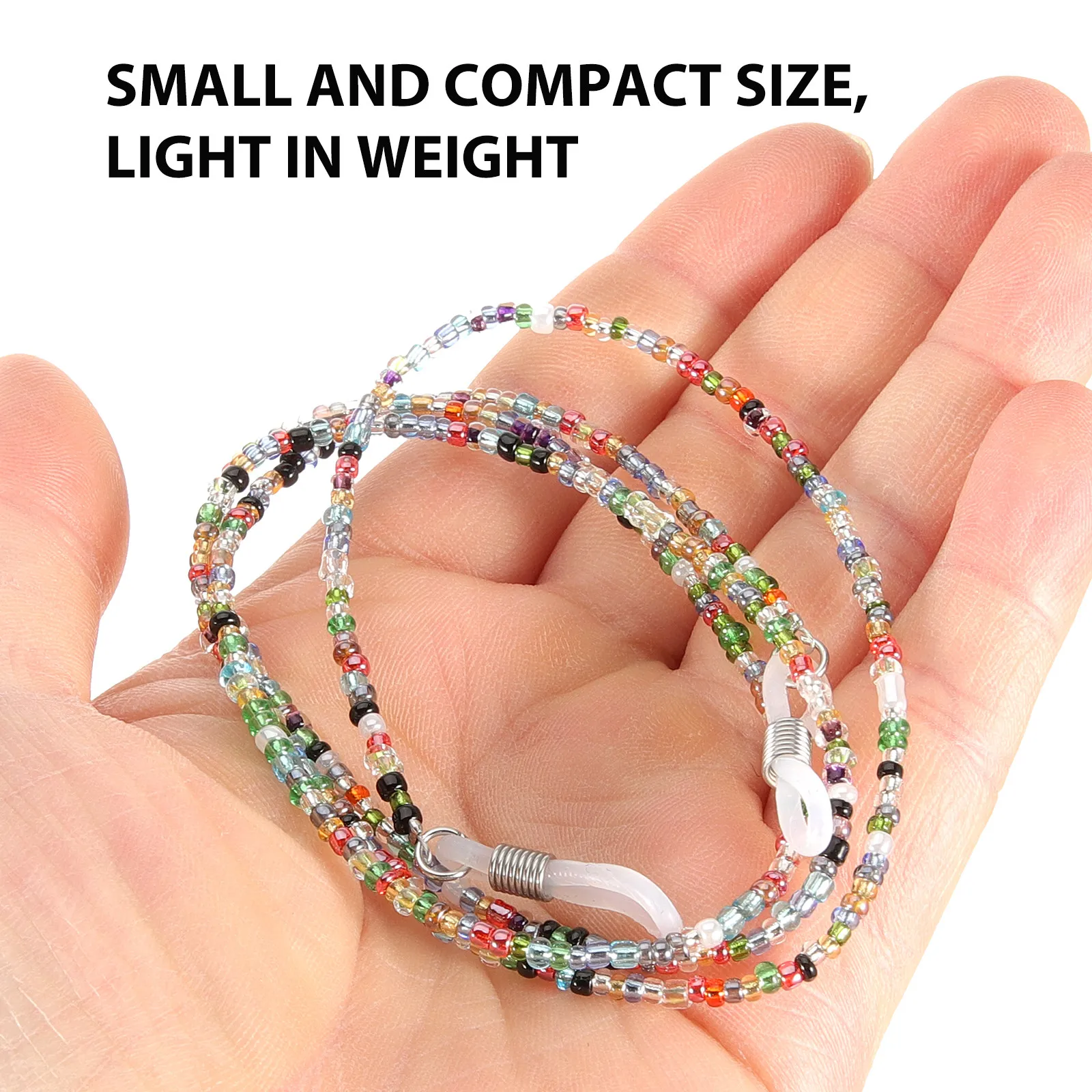 

2Pcs Eyeglasses Chains Acrylic Glasses Strap Lightweight Eye Glass Holders Anti- Retainer Glasses Lanyard
