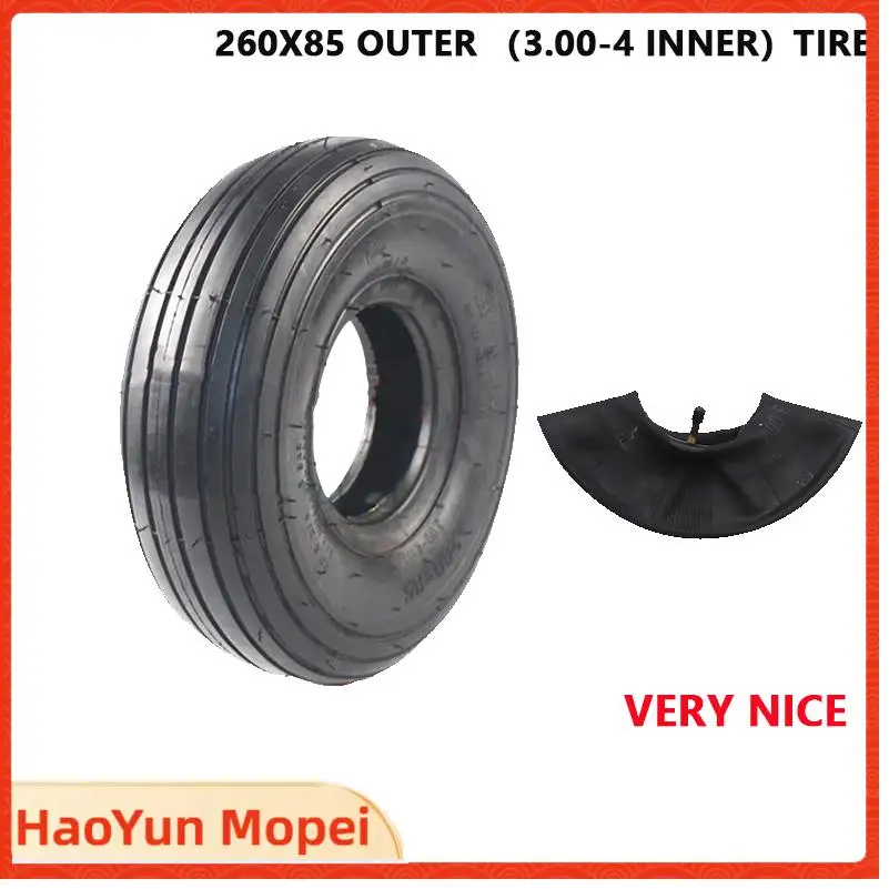 3.00-4 ( 260x85 ) Tyres Inner Tube for Gas Scooter Bike Wheelchair Motorcycle 10'' Electric Scooter Wheel Tires