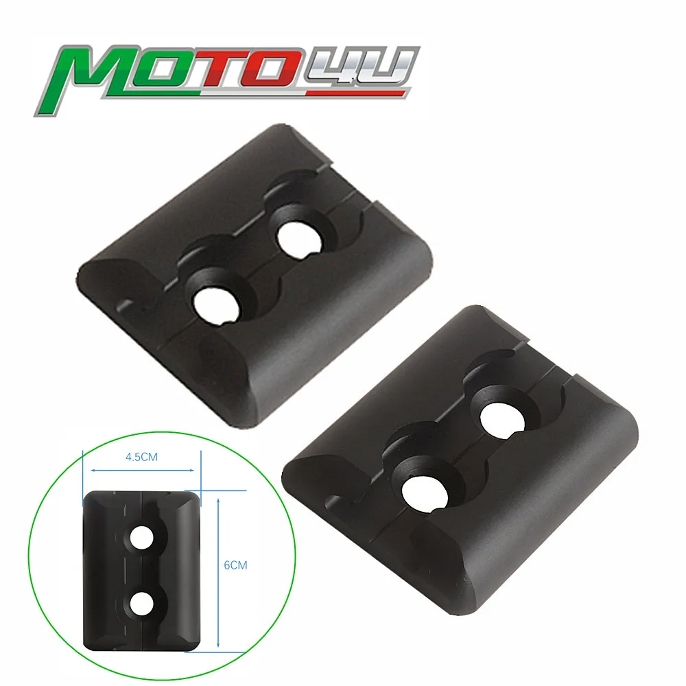 MOTO4U, 2 unidades, pista en L de aluminio, Control de carga Universal, pistas negras, Kit de amarre de punto de anclaje en Kit de montaje,