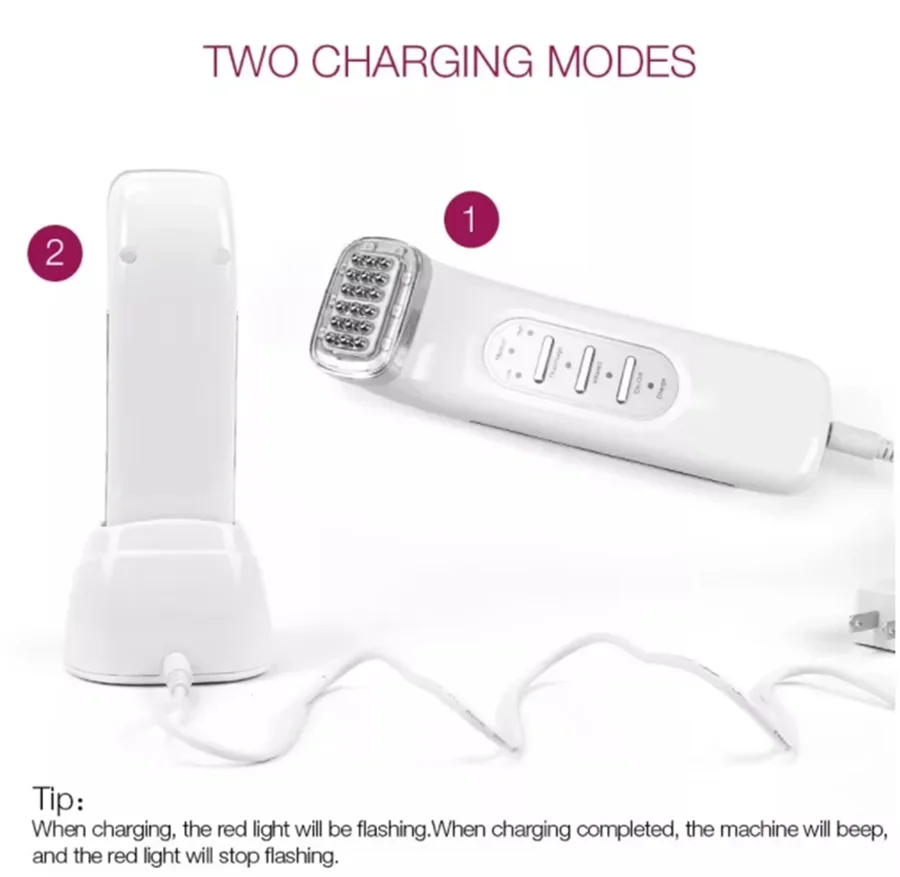 RF 얼굴 미용 마사지 기계 스킨 케어 주름 제거 주름 방지 미백 Rf 피부 강화 기계 얼굴 마사지