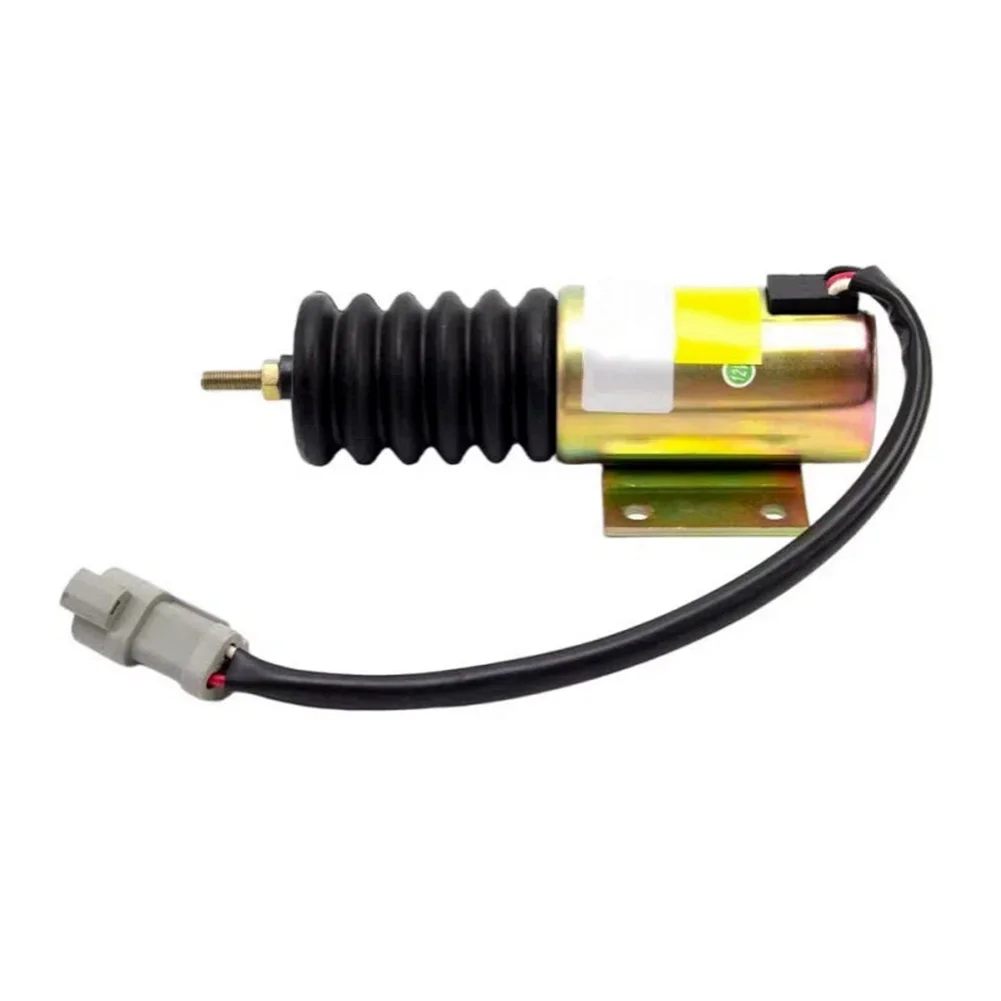 12V Solenoid Valve P613 A52V12 for Diesel Engine Fire Stop Applications Fuel Shut Off Switch for Generator Systems