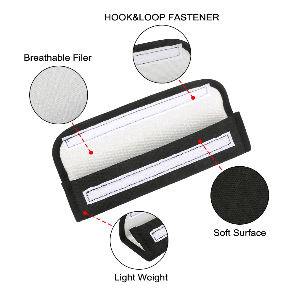 2PCS Car Seat Belt Protective Cover Pad Shoulder Cushion For Hyundai Tucson Creta l20 I30 Festback I30N Veloster Kona