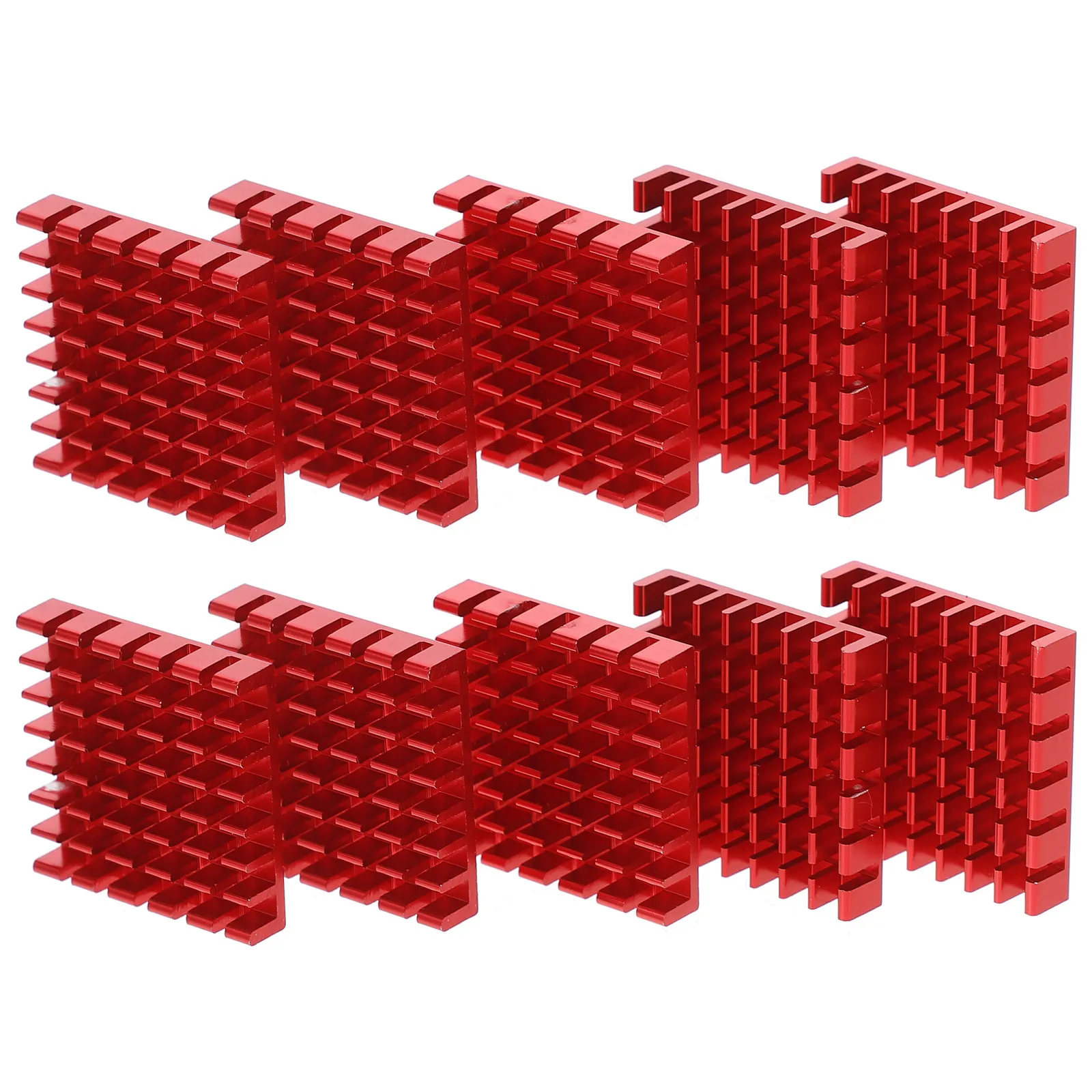 

10 шт. Термопроводящие алюминиевые радиаторы для охлаждения микросхем, компьютерных компонентов, ноутбуков