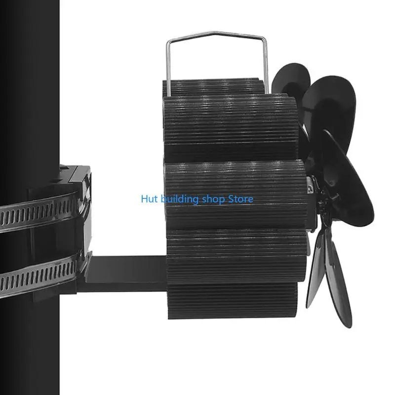 T21C Heat Powered Stove Fan for Wood Burning Stove, Pellet Stove Fans Faster Speed