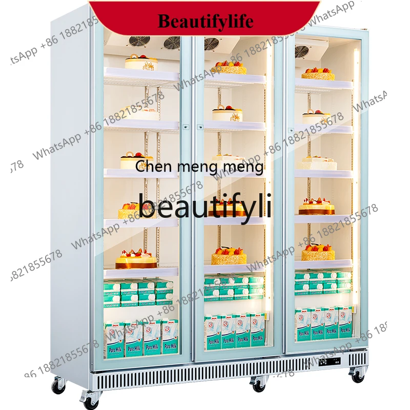 

AB02 Большая емкость Двойная дверь Торт Напиток Охлаждаемая витрина Холодильник для сохранения свежести Вертикальный коммерческий пиво F