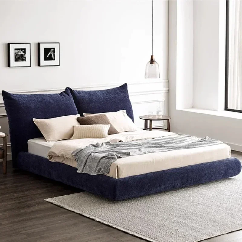 Designer Create Bed Minimalist High Quality Wedding Confortable Bed Fashionable Light Luxury Cama De Casal Bedroom Furniture