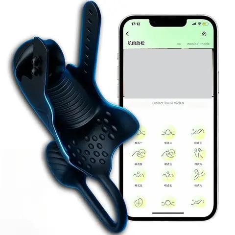 New Smart APP Remote Control Male Massage Device Wireless Rechargeable Multi Speed Vibrating Personal Massager
