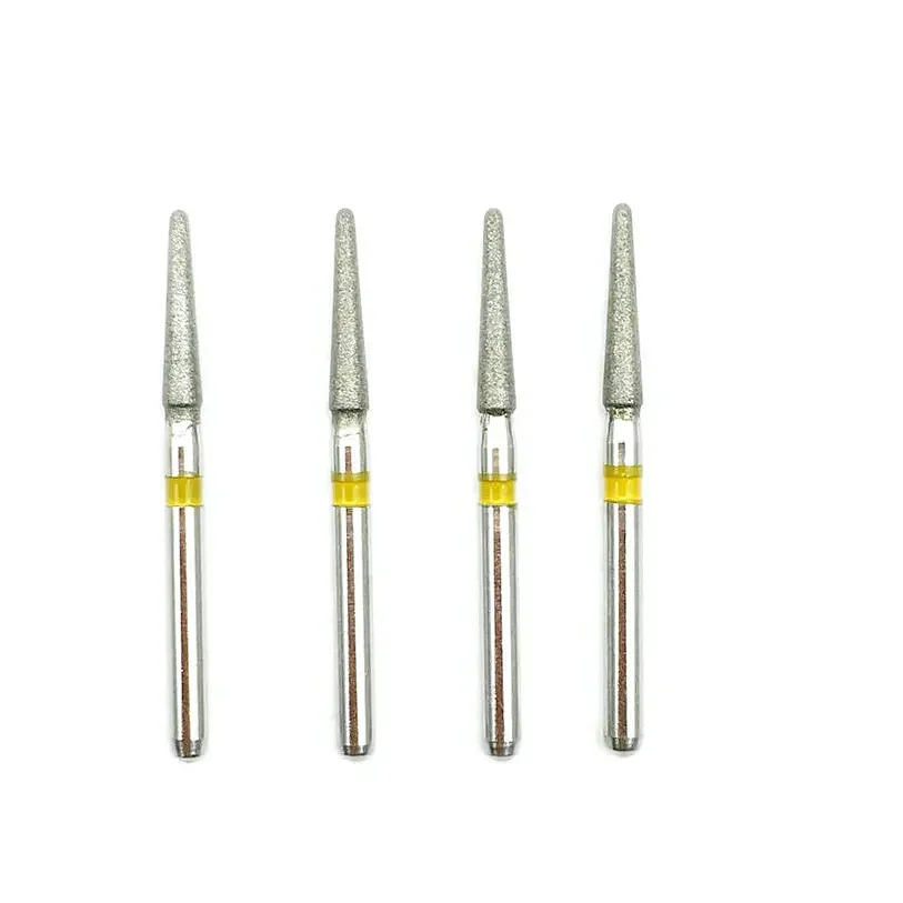 10pcs/box Dental Diamond Burs High Speed Dentistry Burs for Teeth Whitening FG 1.6mm TR-24EF