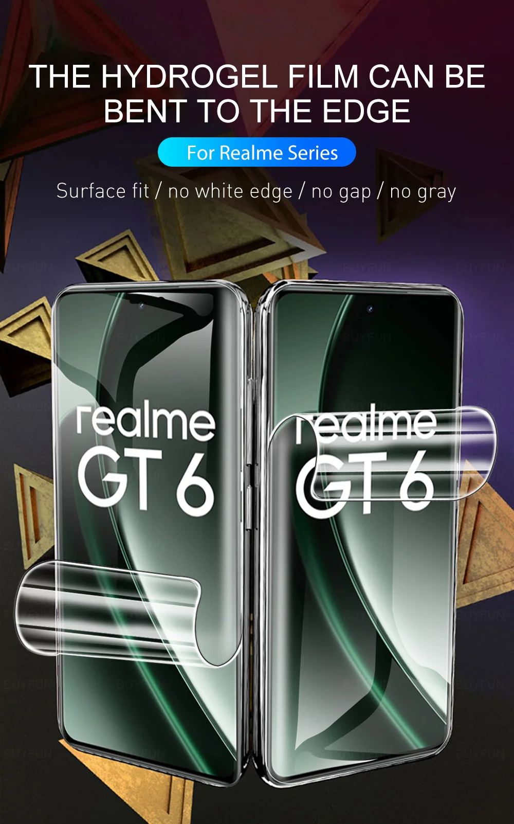 2 pezzi pellicola idrogel per Realme GT 6 5G protezione schermo per realme GT 6T GT6 T Neo 6SE Neo6 SE GT 6 T pellicola protettiva morbida per