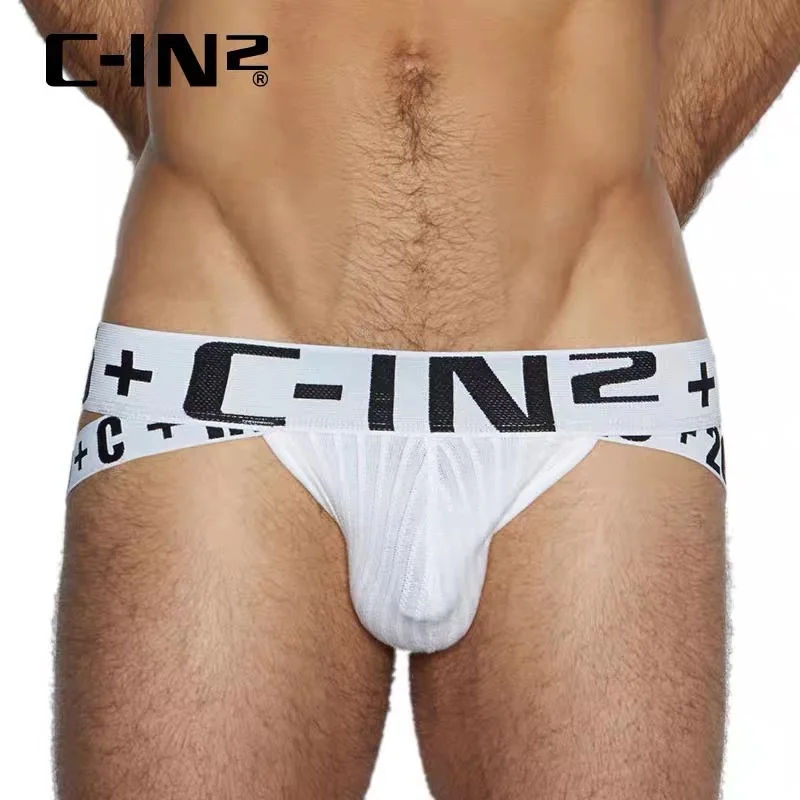 C-IN2 Men\'s double thong low-rise sexy buttock revealing underwear youth gay hip lifting spice cin2 men thong