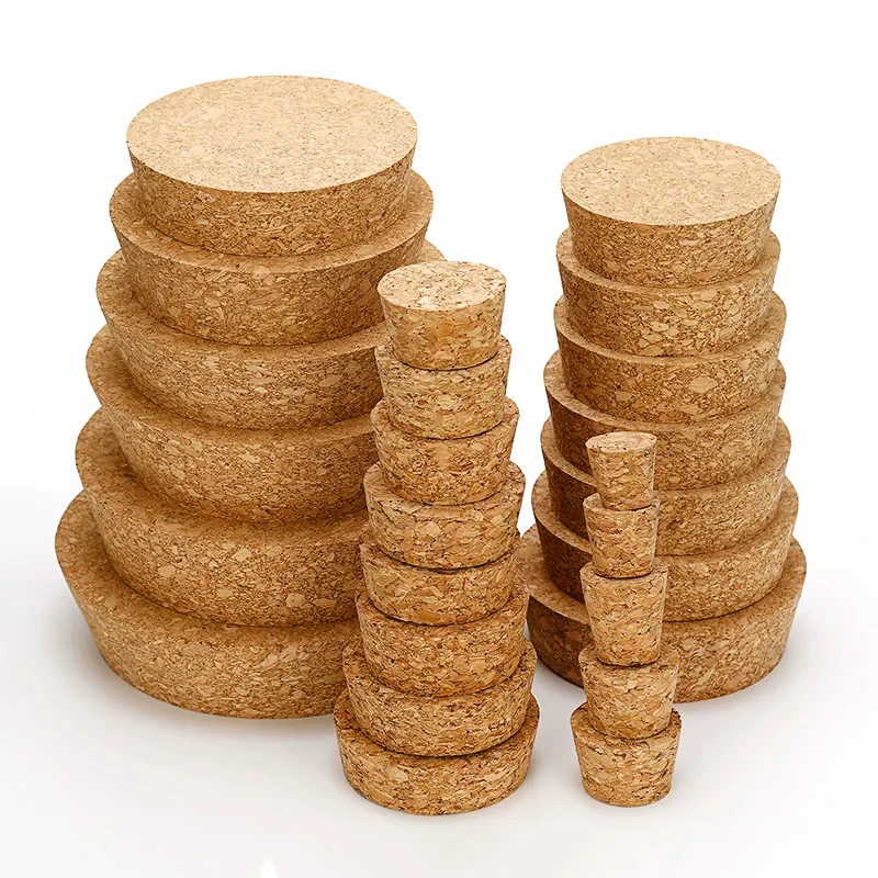 1/2/3/5 Pcs Cork Stopper Wooden Lid Multiple Sizes Titer/Wine Bottle/Kettle/Pudding Container Cork Stopper 15mm-120mm