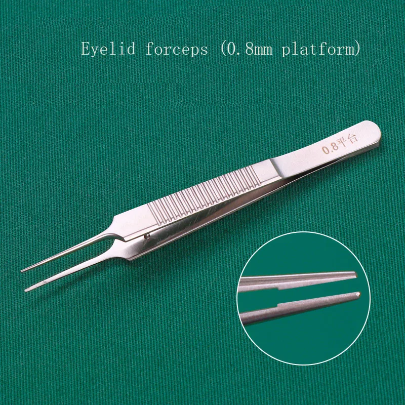 ODancing-Forceps légiides micro à dents, double forceps gras légiides, forceps de ligne, 10cm, crochet 0.4, forceps à plateforme 0.6