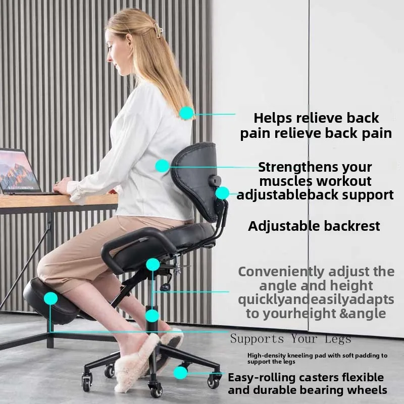 Ergonomic Chair Kneeling Chair Adult Adjustable Computer Chair for Home Use