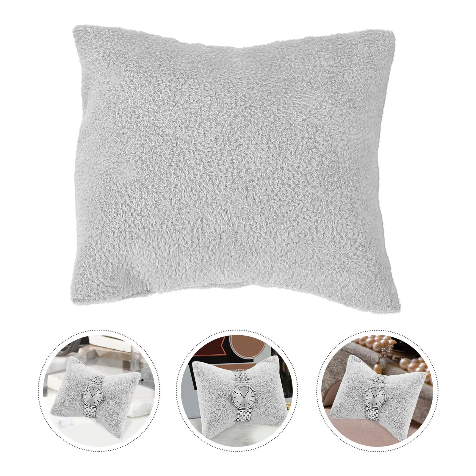 

4Pcs Watch Display Pillows Soft Square Cushions Bracelet Holder Display Pillows Storage Organizer for Jewelry Watches