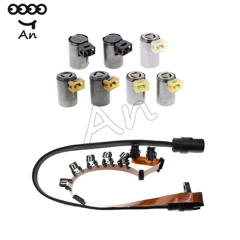 

01M 01N Transmission Solenoid + Internal Wire Harness Kit For Audi A3 VW Skoda Golf Jetta Passat