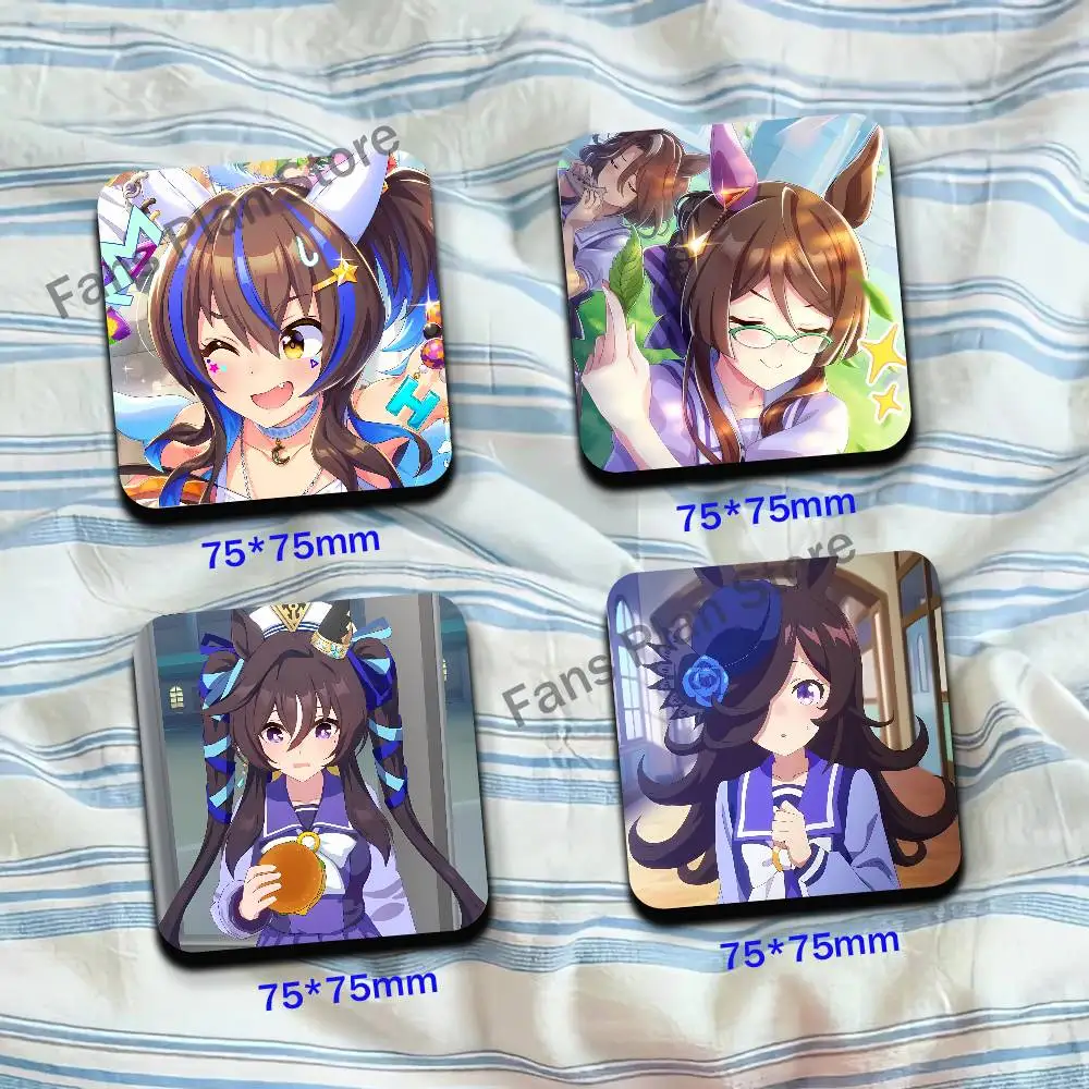 R-Royce Anime Pretty D-Derby Cute Cartoon Anime Refrigerator Magnets Soft Magnetic Heat Transfer Refrigerator Magnets Gift