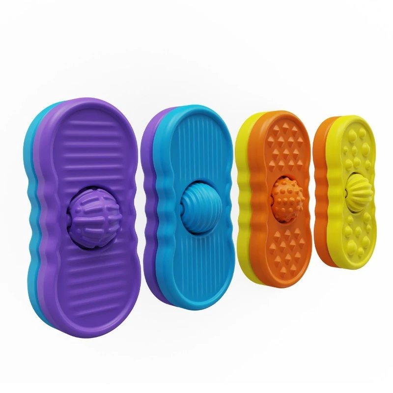 Sensory Stone Children's Silicone Fingertip Fidget Roller Slider EDC Relieve Stress Relief Fidgeting Toys Anti Anxiety Funny