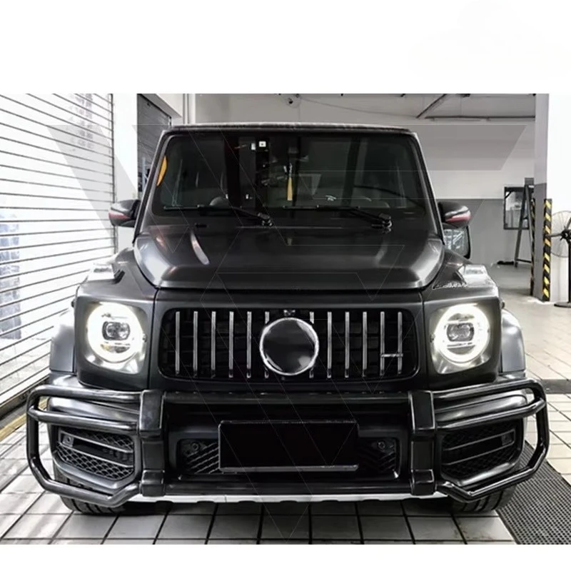

Iron Material 1:1 Front Bull Bar Front Bumper Guard With Inner Bracket for Mercedes Benz G-Class W464 G63 G500 2019-2024