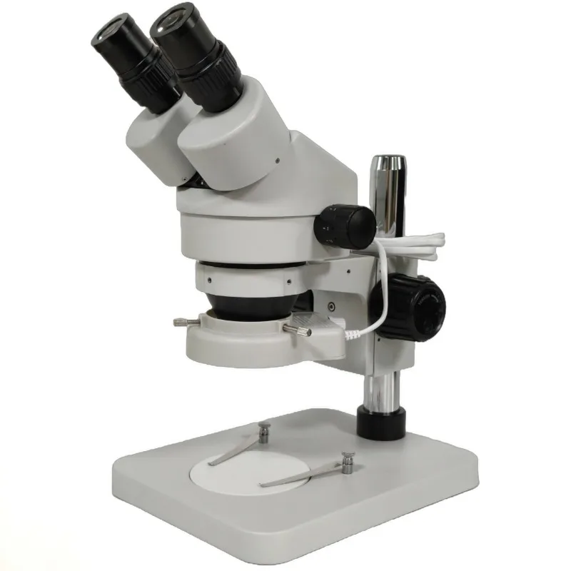 Industrial Stereo Zoom Binocular Microscope with LED Light for Phone Repair PCB Inspection Camera Magnifier Workstation Optical