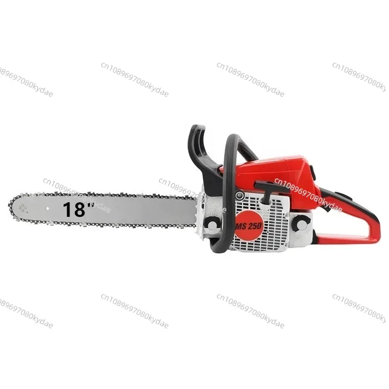 Ms250 45CC Professional Petrol Chainsaw 18 Inch Bar for Firewood Cutting Yard Maintenance