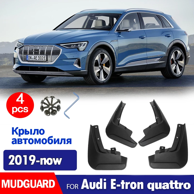 

For Audi Etron quattro E-TRON 2019 2020 -2025 Mudguard Fender Mud Flaps Guard Splash Mudflaps Car Accessories Front Rear 4pcs