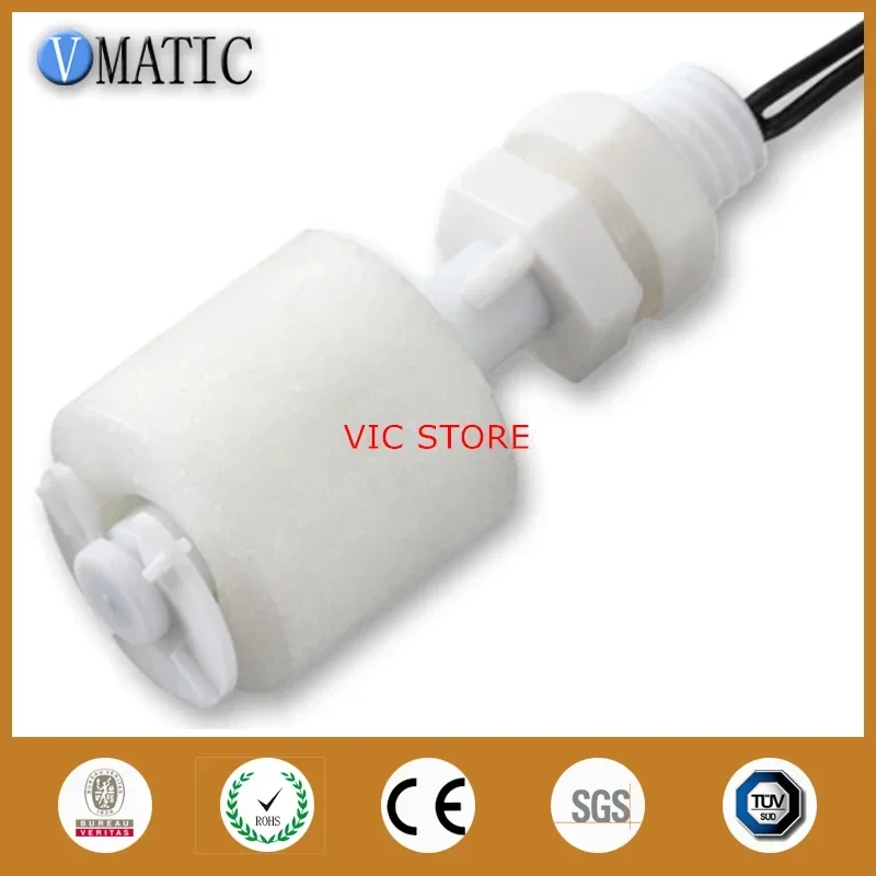 Free Shipping 10 Pcs Proximity Cost Leveling White Vertical Float Switch Pp Controller Sensor VC1043-P