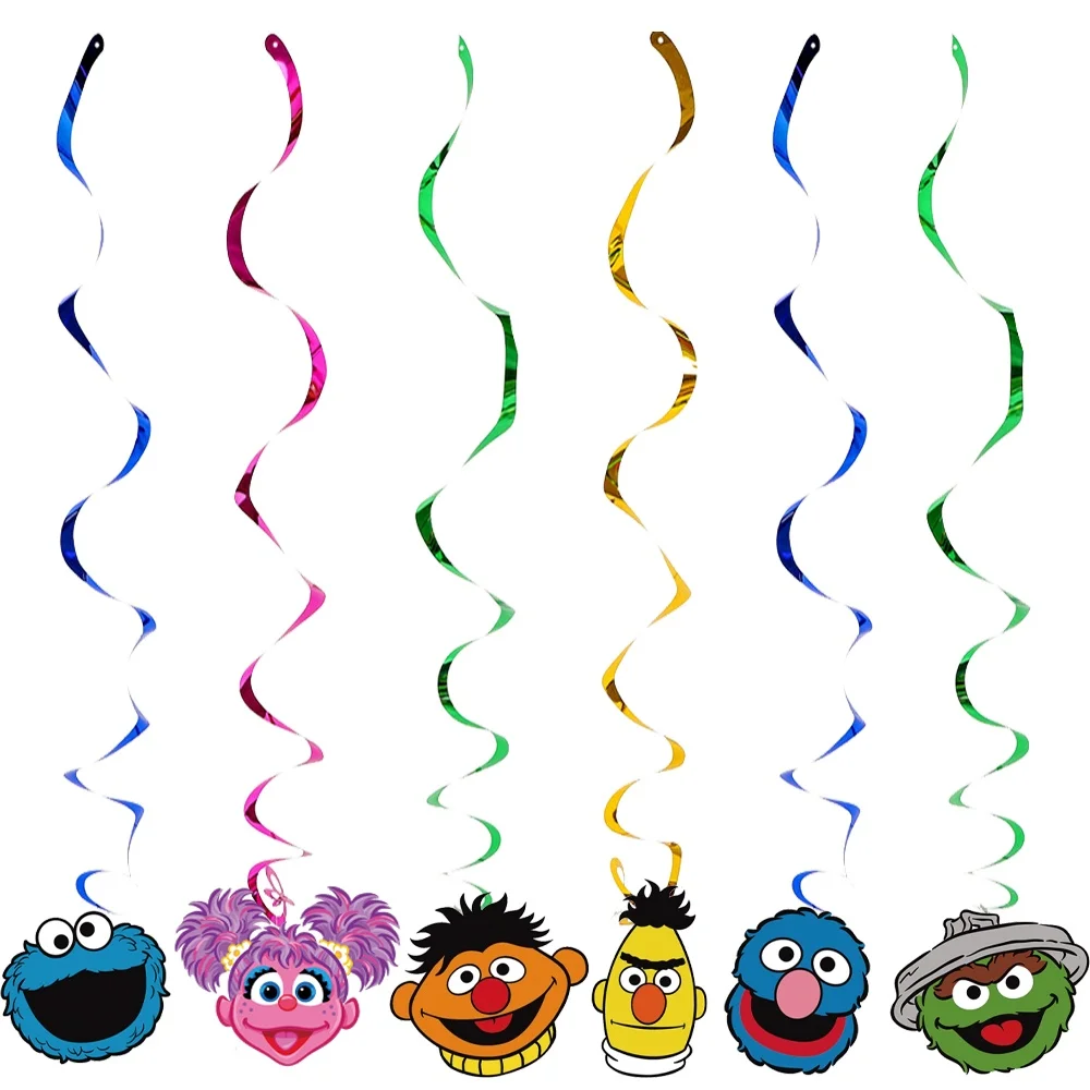 Sesam Cartoon Straße Geburtstag Party Dekoration Elmo Geburtstag Ballon Tischdecke Tasse Teller Geschenk Tasche Baby Dusche Kind Party Gefälligkeiten – Detail 3
