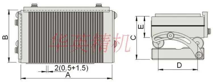 Grinder sinusoidal inclination magnetic table adjustable Angle permanent magnet suction cup bow integrated