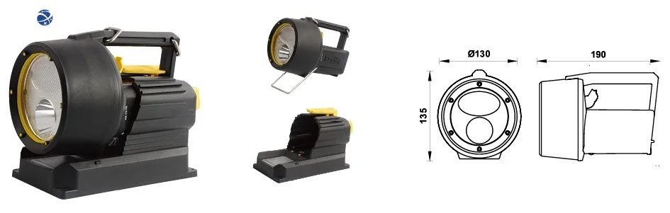 330608   SEARCHLIGHT PORTATILE PROVA DI EXPLOSIONE MARINE LIGHT BH33