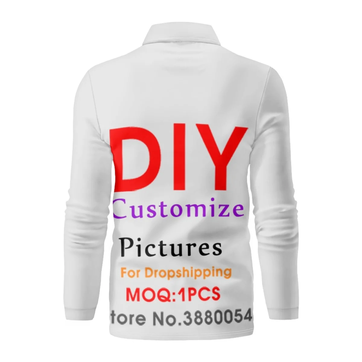 Noisydesigns Trendy Custom Men's Long Sleeve Pop Shirt Casual DIY Logo Pattern Name 2024 For Party Travel Holiday Dropshipping