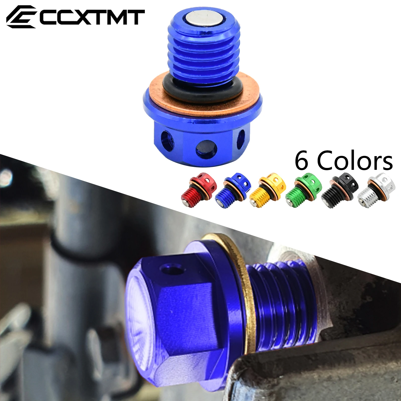 Motorcycle M12x1.5 Oil Drain Plug Bolt Screw For Yamaha XT250X WR250R WR250X YZ80 YZ100 YZ125 YZ250 YZ250X YZ400 YZF WR YZ MT