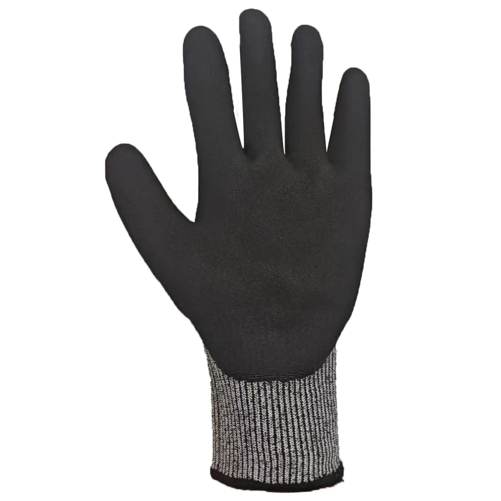 SAFETREE CE Level 5 Anti-cut Work Glove Cut Resistant Safety Gloves Constrution Security HPPE Nitrile Coated