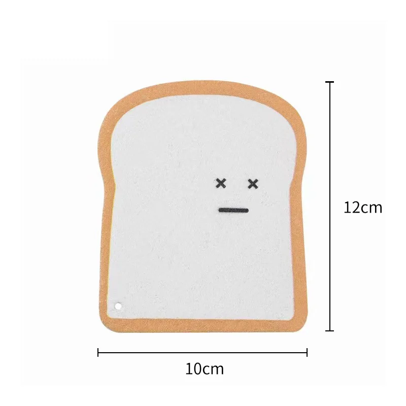 Compressed Wood Pulp Sponge Clean Wipe Cloth Toast Shape Kitchen Dishwashing Sponge Dish Scrubber Cleaning Scouring Pads