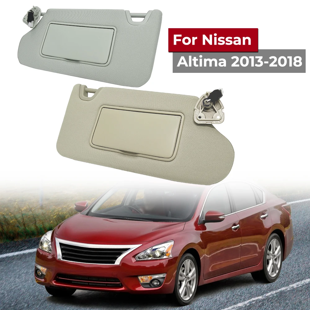 Parasol con luz para Nissan Altima 2013-2018, 96401-3TA2A, 96400-3TA2A, Panel parasol, protector solar lateral del conductor y del pasajero