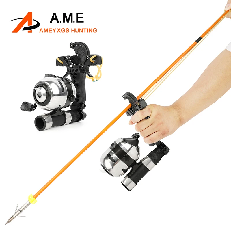 

1 Set Fishing Reel and Shooting Slingshot with 30-40m Fishing Line for Outdoor Hunting Archery Fishing Arrow Accessories