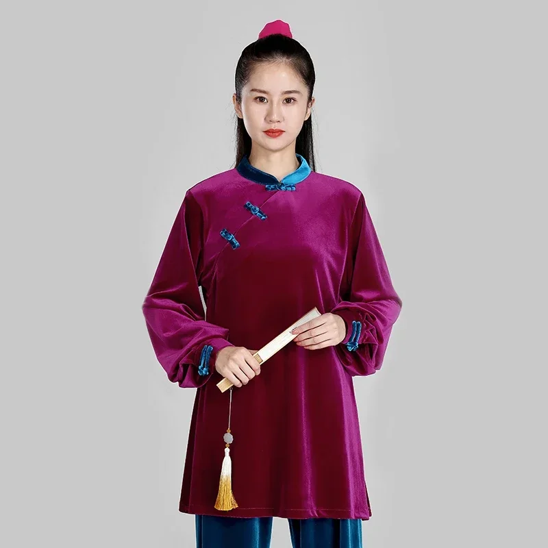 Winter Thicken Tai Chi Clothes Women Wushu Clothes Kung Fu Competition Clothes Martial Art Uniform Wrinkle Free