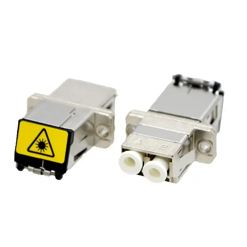 1 قطعة LC-LC دوبلكس الألياف البصرية محول SM مللي متر العالمي المعادن شفة المقرنة عالية الأداء ، الدقة السيراميك إدراج بالجملة #2