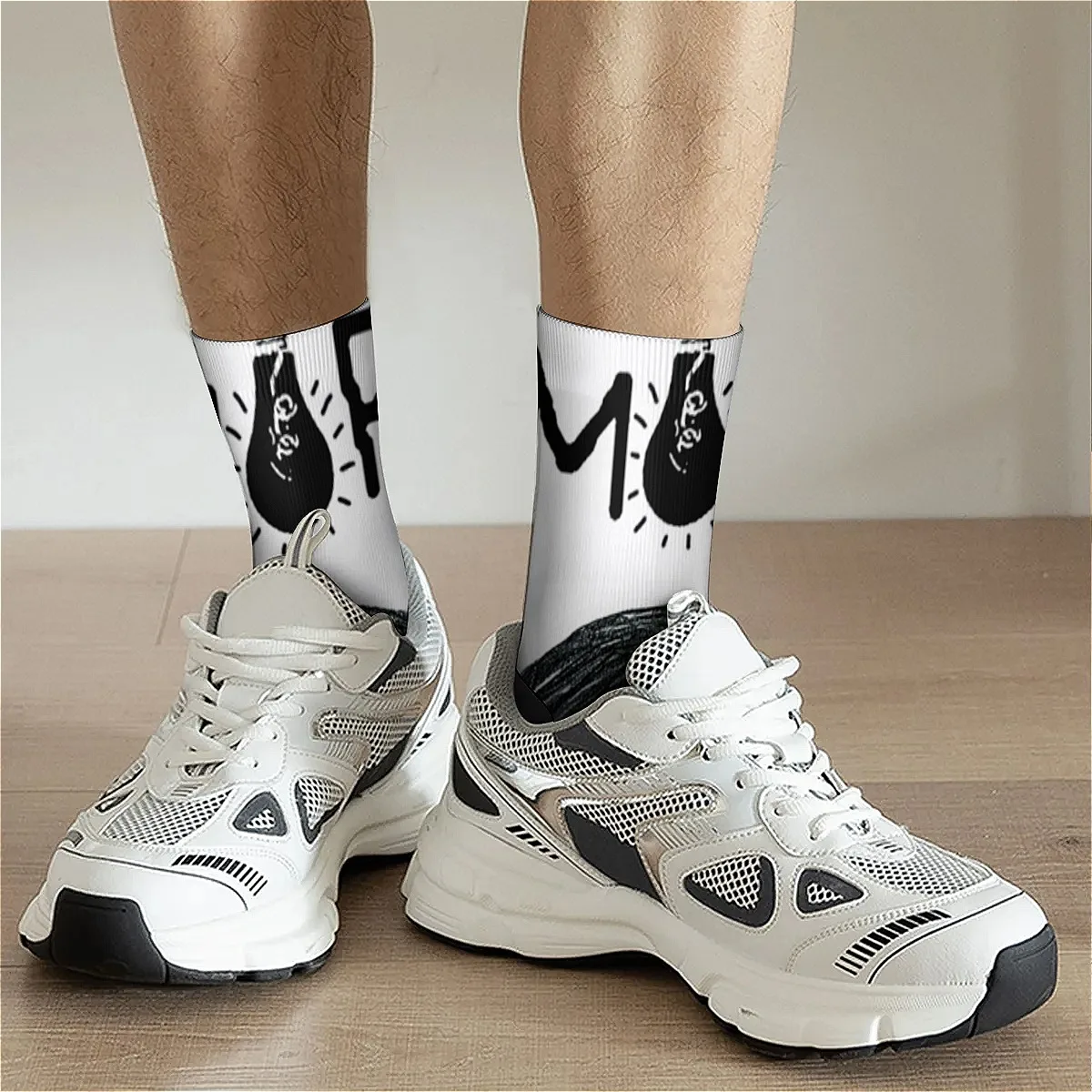 جوارب أنيمي أوموري بنمط طباعة للجنسين ناعمة ومسامية ومريحة ومتوافقة مع جوارب كرنفال منخفضة الارتفاع هدية عصرية