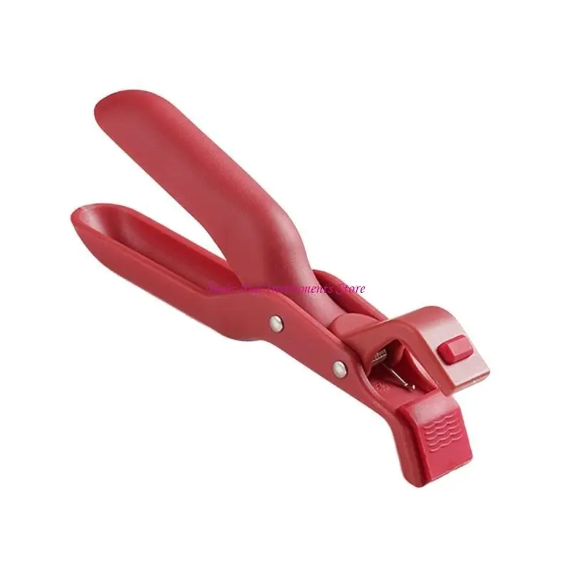 

Ergonomic Bowl Holder Clip Heat Resistant Tongs with Silicone Protections Oven Grippers Clip for Cooking and Baking C7AC