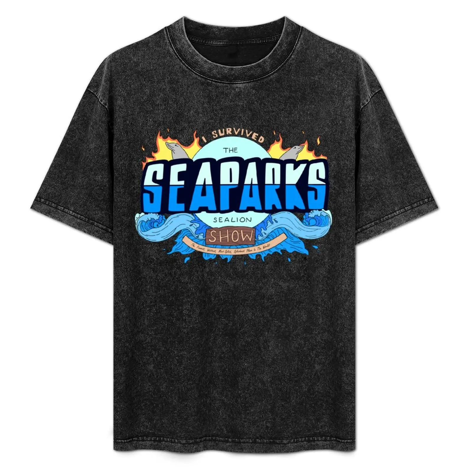 

Welcome to Sea Parks! T-Shirt blue lock blue archive anime stuff sweat funny t shirts for men