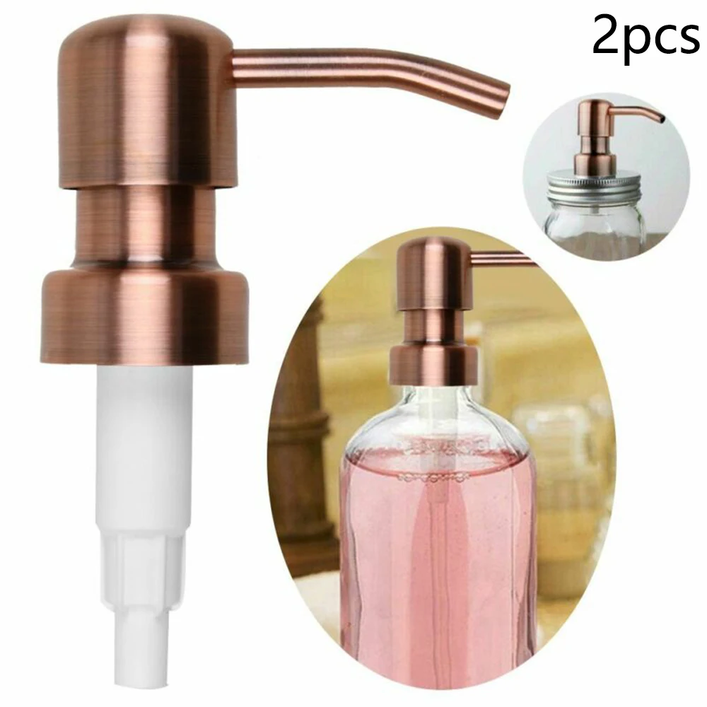 2pc Electroplating Metal Replacement  Liquid Lotion Bottle   Pump Head Perfume Bottle Shampoo Bottle Special 28-400 Pump Head